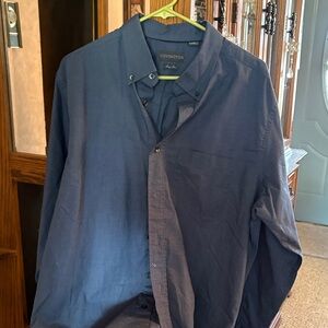 Covington Navy Blue Men's Dress Shirt